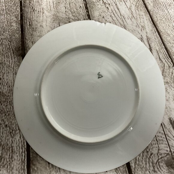 Charles Ahrenfeldt Antique Hand-Painted Decorative Porcelain Plate Chipped 10" - Picture 4 of 5